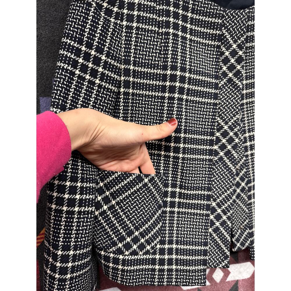 Zara Basic Collection Blazer Plaid Medium Profess… - image 2